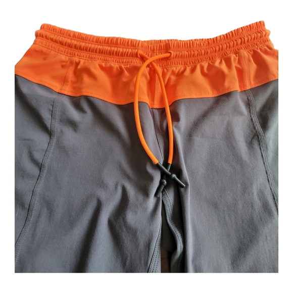 Lululemon Step Lively Crop Pants Orange and Gray - Picture 4 of 16
